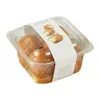Caja de Embalaje Grande Transparente para Buñuelos Cremosos, Pasteles Mochi, Galletas y Pasteles de Hilo de Carne