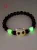 Luminoso novo queijo gatinho fofo pulseira concha estrelas pulseira preto e branco pulseira de amantes presente atacado