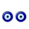 Aretes Ojo de Diablo para Mujer Ojos Azules Cristal Aro para Oreja Aretes de Temperamento Turquía Joyería para Oreja Ojo Maligno Venta al por Mayor