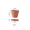 Vaso de Flor de Cerâmica Vermelha Vaso de Flor Redondo Vaso de Cerâmica Fina Vaso de Cerâmica Vermelha Vaso para Mudas Suculentas Vaso de Cerâmica Respirável