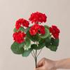 Amazon Transfronterizo Flor de Begonia Flor Artificial Geranio Flor Falsa Decoración de Mesa de Comedor para el Hogar Decoración de Fiesta de Bodas Celebración de Bodas
