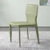 Cadeira de Jantar Casa Cadeira de Selim Luxo Leve Designer Mesa e Cadeira de Jantar Famosa na Internet Cadeira de Couro Estilo Italiano Minimalista Cadeira com Encosto para Hotel