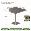 Conjunto de Mesa e Cadeiras Estilo Industrial Combinação Cadeira de Jantar em Aço Inoxidável Mesa de Restaurante Cadeira para Loja de Chá com Leite Comercial