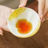Fábrica Rocha Mineral Branca Pintada à Mão Ruoli Inflorescência Cerâmica Pequena Xícara de Chá Para Senhoras Xícara Especial Para Degustação de Chá Xícara de Anfitrião Conjunto de Chá Kung Fu