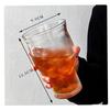 Taza de Vidrio Retro de Boca Ancha Personalizada por el Fabricante para Hielo, Café Americano, Bebidas Frías como Refrescos y Agua Mineral, Gran Capacidad
