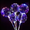 Pelota de onda para网红 transparente con luz puesto de mercado nocturno globo luminoso linterna pelota dentro de la pelota para empujar puesto infantil de dibujos animados