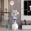 Lâmpada de projeção de estrelas astronauta sala de estar grandes ornamentos de chão armário de TV sofá decorações de inauguração de casa