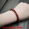 Cuentas de Sándalo Rojo de Hoja Grande, Pulseras para Hombre y Mujer, Cuentas de Oración Budistas, Adornos Coleccionables, Joyería, Pulseras para Colgar en el Coche