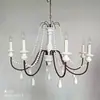 Lámpara de araña de madera estilo country americano creativo, estilo pastoral francés, para sala de estar, comedor, dormitorio, tienda de ropa, B&B