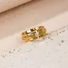 Produtos Novos de Comércio Exterior Europeu e Americano Anel Giratório 360 graus, 8mm de Largura, Aço Titânio Dourado para Homens e Mulheres, Atacado de Fábrica em Estoque.