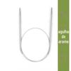 Suéter circular agulha Wool Stick aço inoxidável anel de lã agulha tricô ferramenta tricô vara