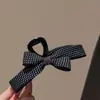 Pinza de Tiburón Grande con Lazo de Lunares Clásico Pinza Versátil para Peinados Semirecogidos de Niñas Accesorio Suave para el Cabello