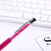 Atacado de fábrica metal cristal tela sensível ao toque caneta esferográfica reunião de negócios publicidade escritório presente comemorativo caneta impressão de logotipo