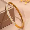 Pulsera de Acero de Titanio Transfronteriza Más Vendida Que No Se Desvanece, Moda de Alta Gama para Mujeres, Popular en Europa y América, Hebilla de Lujo Ligero Pulsera de Amor