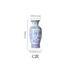 Nuevo Jarrón de Cerámica Azul y Blanco Estilo Chino, Jarrón de Cerámica Moderno de Lujo Ligero, Decoración Suave para Sala de Estar, Decoración para Arreglo Floral Hidropónico