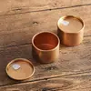Venta al por mayor de fábrica oro champán punto portátil sellado latas pequeñas grado alimenticio latas de aluminio alta calidad latas pequeñas para té