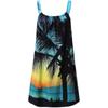 Novo Vestido Casual de Suspensório Solto na Cintura com Estampa Floral 3D para Mulheres Vestido de Praia com Estampa Retrô Havaiana da Amazon