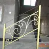 Artesanato em Metal Europeu Arte em Ferro Corrimãos de Escada Antigos Padrão de Flor Forjada Casa Artesanal Escadaria de Cobre Imitação Corrimãos de Ferro