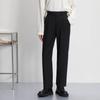 Pantalones casuales para hombre, primavera y otoño, invierno, recién llegados, pantalones occidentales negros, pantalones occidentales holgados de pierna recta y pierna ancha para niños, otoño