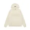Fog Essentials Sudaderas com Letras de Silicone Estéreo para Homens e Mulheres American High Street Moletons com Flocagem Jaqueta Moletom