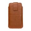 Para Homens e Mulheres Apple Android vivo Bolsa Universal Padrão Lichia Bolsa Externa Adicional Cinto de Couro Capa de Couro