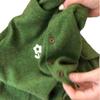 Diseño Coreano, Súper Bonito, Único y Hermoso Suéter de Punto Verde de Manga Larga, Chaqueta de Alta Gama para Mujer Otoño e Invierno 2025
