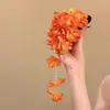 Nuevo Estilo Super Hada Flor Pinza para el Cabello Pinza Lateral Pasador Uso Diario Pinza de Garra de Flor de Tul Accesorio para el Cabello de Alta Gama para la Parte Posterior de la Cabeza
