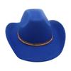 Sentido avanzado de accesorios de diamante medio sombrero al por mayor sombrero vaquero Amazon transfronterizo estilo europeo y americano británico sombrero de jazz hombres y mujeres
