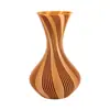 Vaso artístico criativo com textura espiral, disponível em várias cores, para decoração suave de mesa em casa e arranjo de flores secas