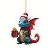 Navidad Nuevo Producto Transfronterizo Dragón Volador Adornos para Coche de Niños Colgantes para Árbol de Navidad Decoraciones para el Hogar Navideñas
