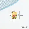 Broche Urso Desenho Animado Estilo Ins Fofo Pingente para Mochila de Estudante Decoração Insígnia de Alto Valor Pin Presente para Amigo