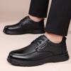 Zapatos de Negocios Casual para Hombre de Piel Genuina, Zapatos con Cordones de Moda para Hombre Nuevos 2026, Piel de Vaca de Primera Capa, Zapatos de Padre para Hombres de Mediana Edad y Mayores