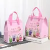 Bolsas Térmicas para Milk Tea Atacado, Sacolas para Embalagem de Bebidas Frias para Cafeteria, Sacolas Tote Descartáveis Espessadas com Folha de Alumínio para Levar