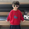 Sudadera Casual de Primavera y Otoño para Niños, Chaqueta Pulóver Holgada Versátil para Niños, Tops Elegantes para Niños Pequeños, Venta al por Mayor y Exportación