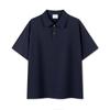 Camisa Polo de Manga Corta para Hombre, Piqué 40 Hilos Doble Cara, 240g, Color Sólido, Uniforme de Clase, Uniforme de Equipo con Logo Estampado y Bordado