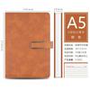 Caderno A5 com fecho reforçado, logo personalizado, livro de registro de reuniões, caderno estudantil, bloco de notas para escritório, atacado