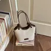 2026 Verão Estilo Coreano Elegante Personalidade Moda Cesta de Vegetais Trançada Bolsa Transversal Tendência Casual Bolsa Saco