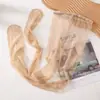 Medias ultra delgadas 0D para mujer de verano invisibles totalmente transparentes piernas desnudas súper transparentes seda negra duraderas entrepierna de primera línea entrepierna T venta al por mayor