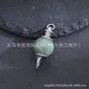 Suministro Directo de Fábrica Colgante de Piedra Natural Amatista Cristal Rosa Columna Hexagonal de Punta Única Collar Colgante Redondo de Cristal de Piedra Natural