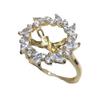 Anillo de Plata S925 Perla Girasol Amarillo y Blanco con Accesorios de Perla de 10-11 mm Sin Cuentas