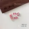 Adornos para uñas K9 rojo-rosado, sin base, de ángulo recto, multifacéticos, ultra brillantes, strass grandes hechos a mano con forma de huevo de paloma, bolitas de strass para uñas, accesorios decorativos