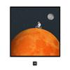 Astronauta Dibujo Animado Nórdico Creativo Pintura Decorativa para Sala de Estar Astronauta Estudio Espacio Niño Habitación Infantil Pintura Colgante Moderna