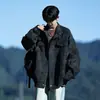 Chaqueta de Cuello Alto de Cuero PU de Alta Gama Americana para Hombres y Mujeres Marca de Moda Scoundrel Fresca Holgada Casual Estilo Pareja Motociclista Chaqueta de Cuero Ropa de Abrigo
