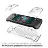 Adequado para Console de Jogo Steam Deck Capa Protetora Steam Deck Capa de Cristal Dividida Capa Dura Protetora de PC Transparente
