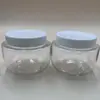 Frasco de máscara de dormir 68 dentes 250ml pote de creme matinal e noturno abacate leite corporal PET creme esfoliante frasco de boca larga