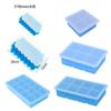 Forma de Bandeja de Gelo de Silicone de Grau Alimentício Filme Caseiro para Cubos de Gelo Molde para Fazer Gelo de Geladeira Doméstica Fácil de Desenformar Bandeja de Gelo com 15 Cavidades