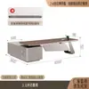 Escritorio ejecutivo de lujo de alta gama, escritorio de oficina moderno y sencillo, escritorio ejecutivo grande para oficinas de líderes, juego de escritorio y silla para CEO y gerente