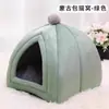 Ninho para pet, ninho para gato mongol, ninho quente para cachorro para o inverno, adequado para todas as estações, casa para gato semi-fechada, cama para pet