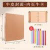 Álbum de Memórias Dobrável Estilo Sanfona DIY Vintage Em Branco Empilhável Grande Álbum de Fotos de Viagem Livro de Registro Cartão Preto Feito à Mão