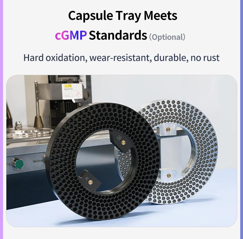 double semi auto capsule filling machine